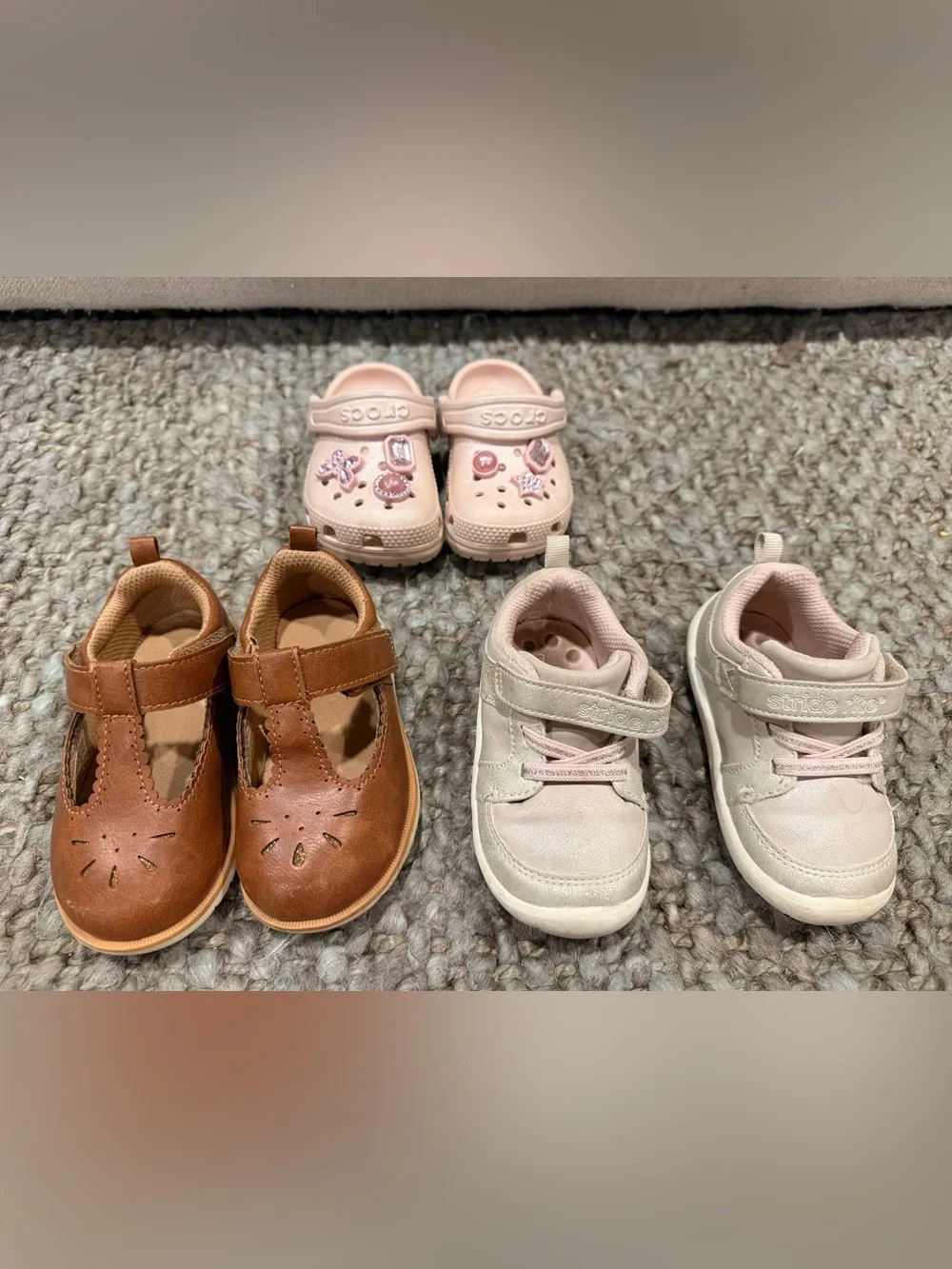 Crocs & Stride Rite Toddler Shoe Bundle Size 5